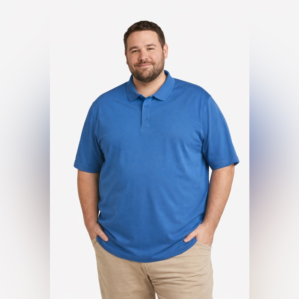 L.L. Bean Men's Vibrant Blue Polo Shirt